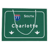 Charlotte-North Carolina nc-Autobahn: Große Geschenktüte (Rückseite)
