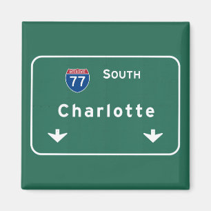 Charlotte North Carolina nc Interstate Highway : Magnet