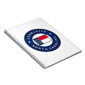 Charlotte North Carolina Notizblock (Rechte Seite)
