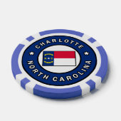 Charlotte North Carolina Pokerchips (Einzeln)