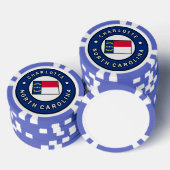Charlotte North Carolina Pokerchips (Stapel)