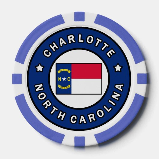 Charlotte North Carolina Pokerchips (Vorderseite)