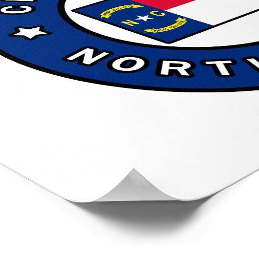 Charlotte North Carolina Poster (Ecke)