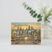 Charlotte North Carolina Postkarte (Stehend Vorderseite)