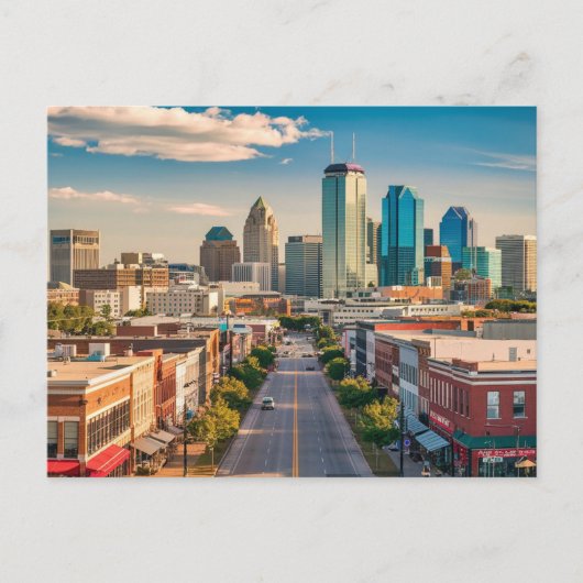 Charlotte North Carolina Postkarte (Vorderseite)