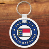 Charlotte North Carolina Schlüsselanhänger (Vorderseite)