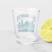 Charlotte, North Carolina Schnapsglas (Rückseite)