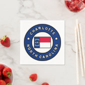 Charlotte North Carolina Serviette (Beispiel)
