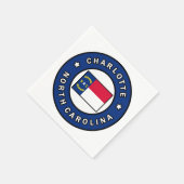 Charlotte North Carolina Serviette (Ecke)