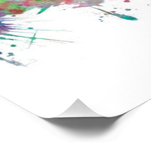 Charlotte North Carolina Skyline Fotodruck (Ecke)