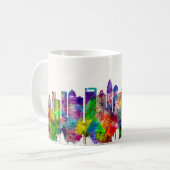 Charlotte North Carolina Skyline Kaffeetasse (Vorderseite Links)