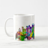 Charlotte North Carolina Skyline Kaffeetasse (Links)