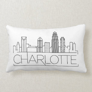 Charlotte, North Carolina Skyline Lendenkissen