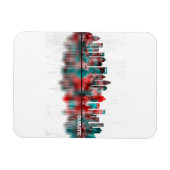 Charlotte North Carolina Skyline Magnet (Horizontal)