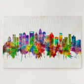 Charlotte North Carolina Skyline Puzzle (Horizontal)