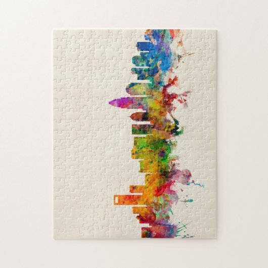 Charlotte-North Carolina-Skyline-Stadtbild Puzzle (Vertikal)