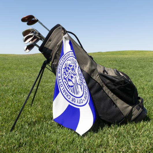 Charlotte (North Carolina) Städteflagge Golf Handt Golfhandtuch (Gras)