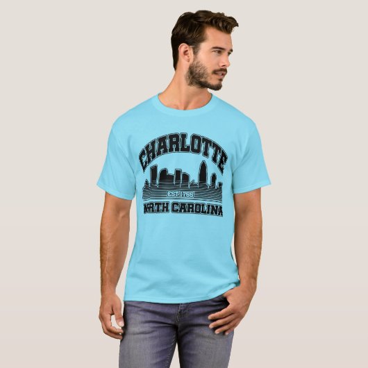 Charlotte, North Carolina T-Shirt (Vorne ganz)