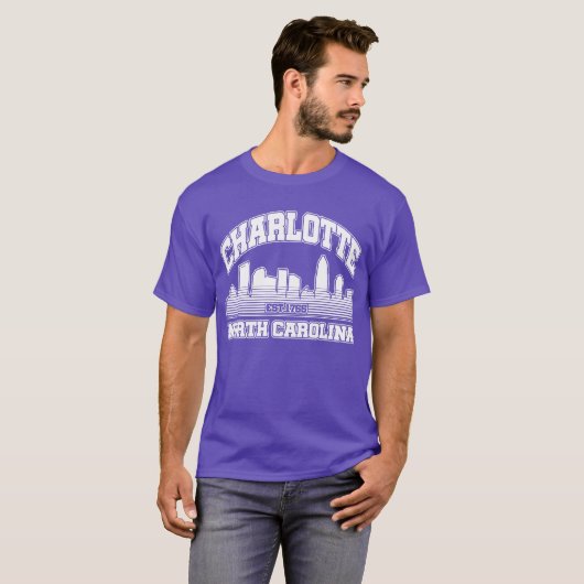 Charlotte, North Carolina T-Shirt (Vorne ganz)