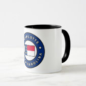 Charlotte North Carolina Tasse (VorderseiteRechts)