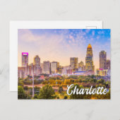 Charlotte, North Carolina, USA Postkarte (Vorne/Hinten)