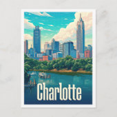 Charlotte North Carolina USA Reisevorführung Postkarte (Vorderseite)