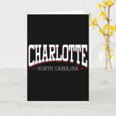 Charlotte North Carolina Vacation College Style Nc Karte (Gelbe Blume)