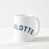 Charlotte, North Carolina Vintag Arch Kaffeetasse (VorderseiteRechts)