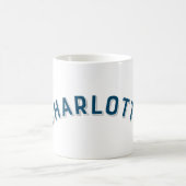 Charlotte, North Carolina Vintag Arch Kaffeetasse (Mittel)