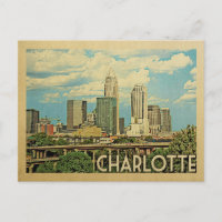 Charlotte North Carolina Vintage Travel