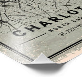 Charlotte Print Poster Canvas South Carolina (Ecke)
