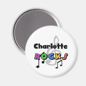 Charlotte Rocks Magnet (Vorderseite/Rückseite)