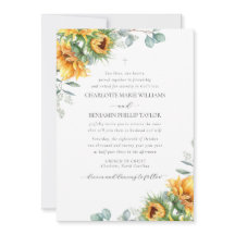 Charlotte Rustic Sonnenblumen Christlich Hochzeit