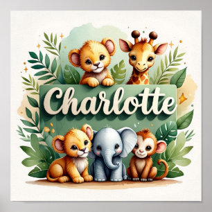 Charlotte Safari Kinderzimmer Wallfahrtskirche Mad Poster