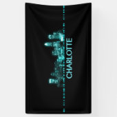 Charlotte Skyline Banner (Vertikal)