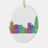 Charlotte-Skyline Keramikornament (Rechts)