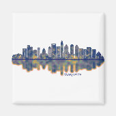 Charlotte Skyline Magnet (Vorne)