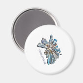 Charlotte Skyline Magnet (Vorderseite/Rückseite)