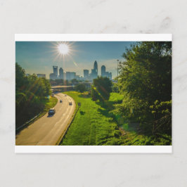 Charlotte skyline Nord Carolina Postkarte