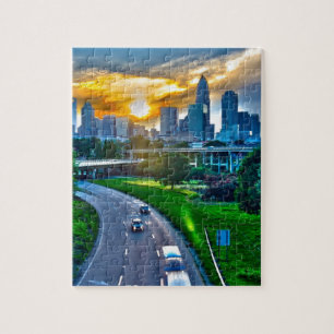 Charlotte skyline Nord Carolina Puzzle