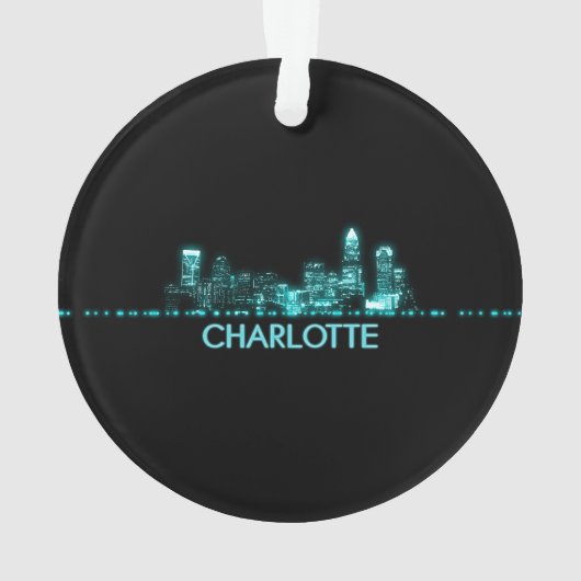Charlotte Skyline Ornament (Rückseite)
