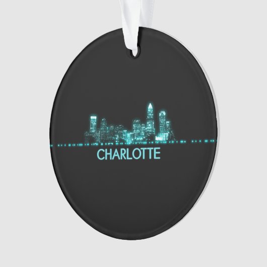 Charlotte Skyline Ornament (Vorderseite)