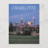 Charlotte skyline postkarte (Vorderseite)