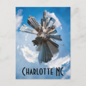 Charlotte Skyline Postkarte (Vorderseite)