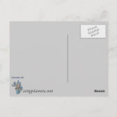 Charlotte Skyline Postkarte (Rückseite)