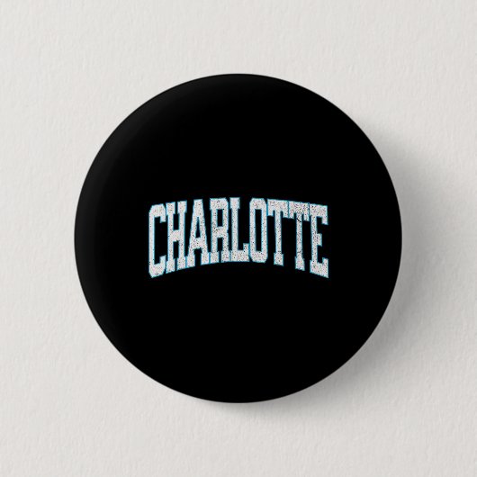 Charlotte Soccer Vintage City Button (Vorderseite)