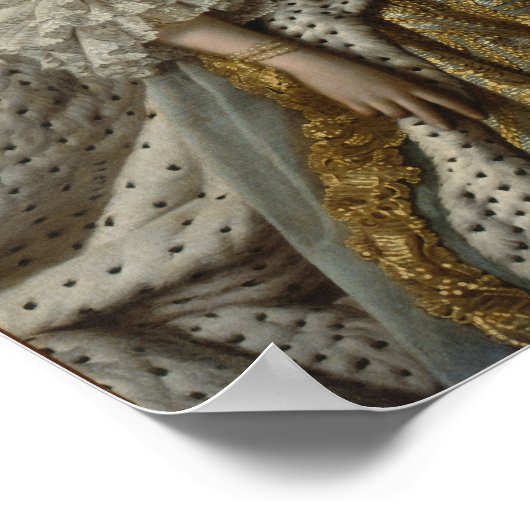 Charlotte Sophia von Mecklenburg-Strelitz, 1762 Poster (Ecke)