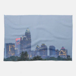 Charlotte-Stadt-Skyline Geschirrtuch