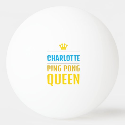 Charlotte Tischtennisball (Vorderseite)