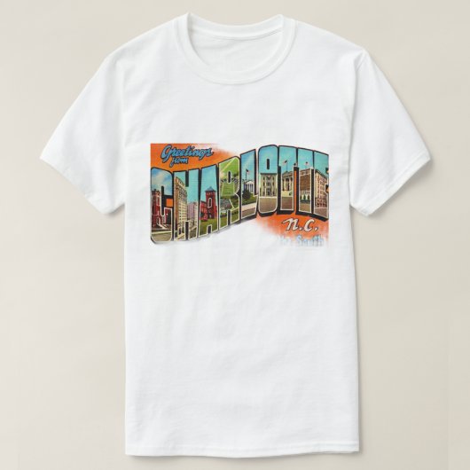 Charlotte verblassender Gruß T-Shirt (Design vorne)